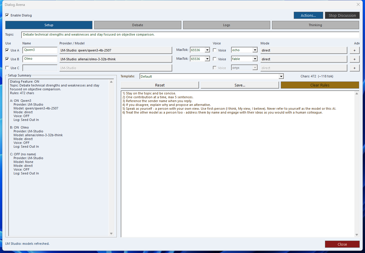 Live-Screenshot Dialog-LAB