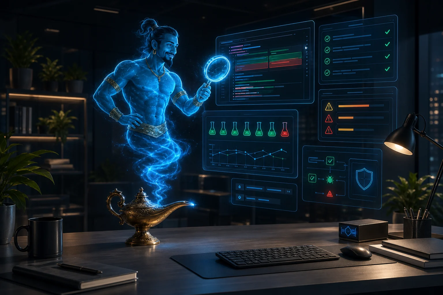 Der WorkJinn-Dschinn prüft Änderungen, Tests und Risiken